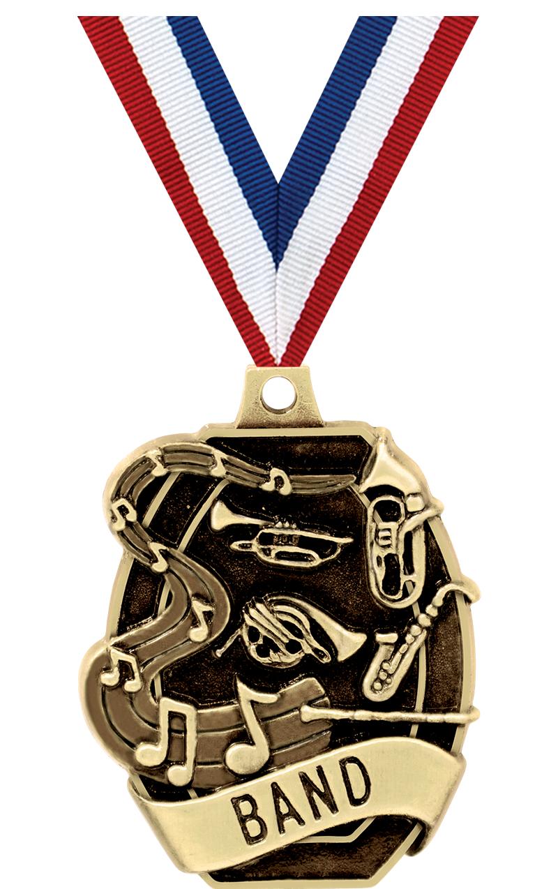 2" SCHOLASTIC - BAND MEDAL