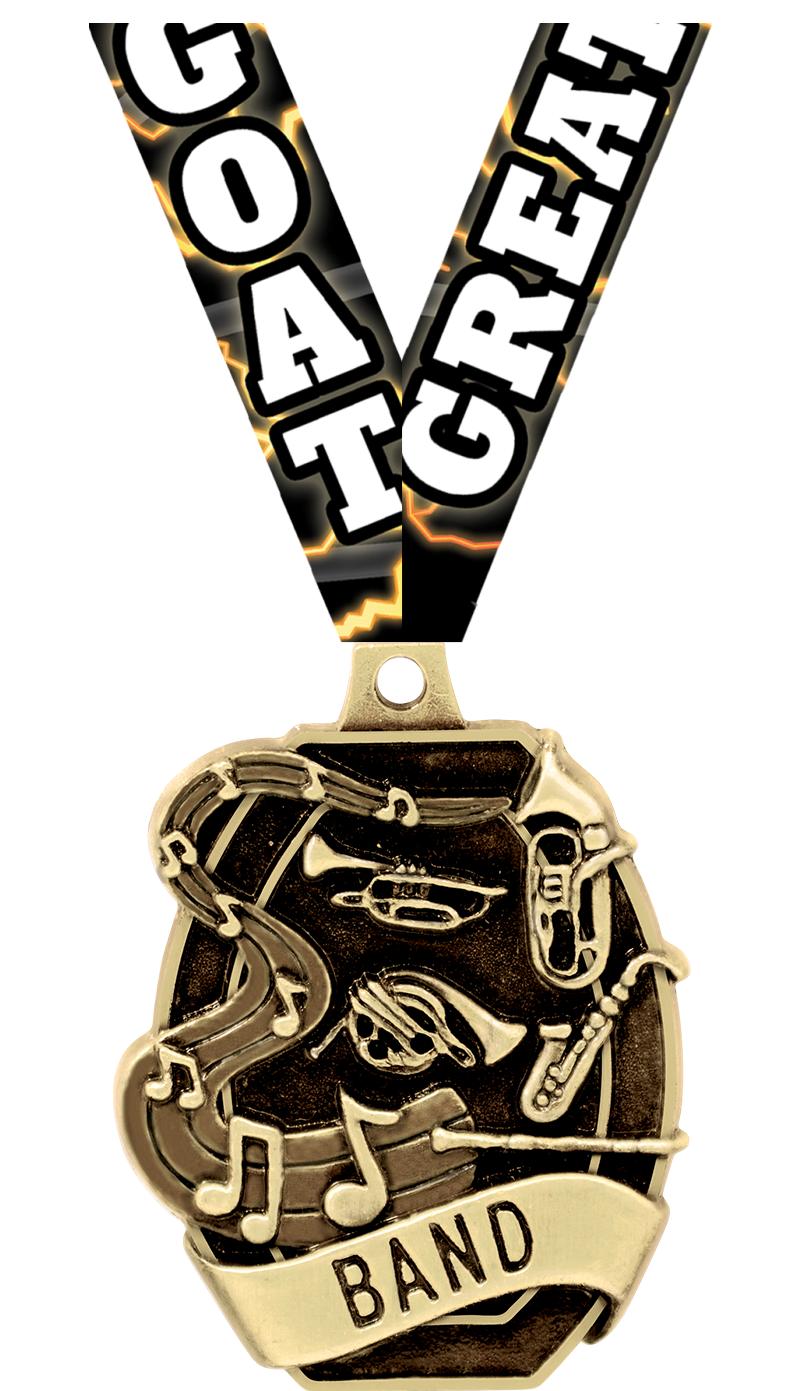 2" SCHOLASTIC - BAND MEDAL