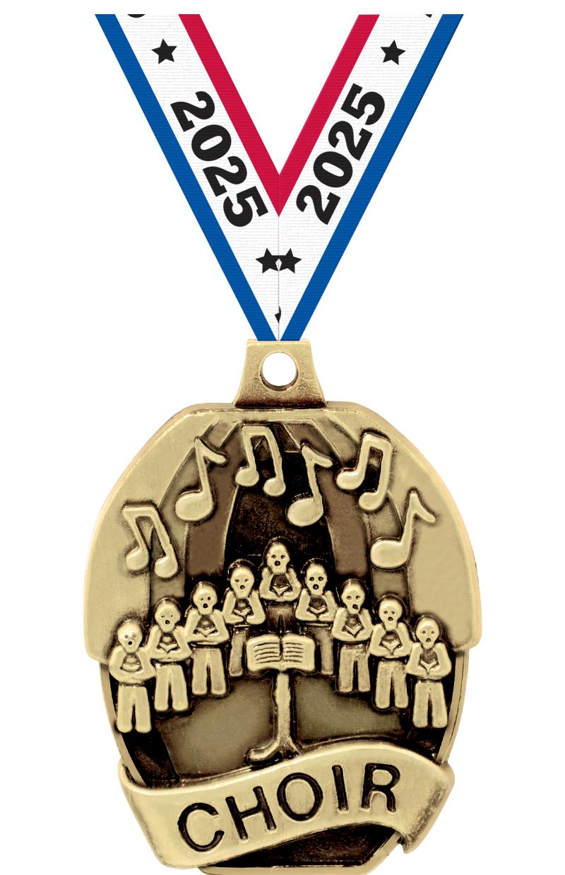 2" SCHOLASTIC - CHOIR MEDAL