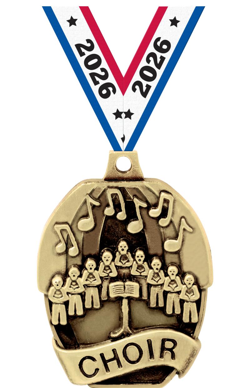 2" SCHOLASTIC - CHOIR MEDAL