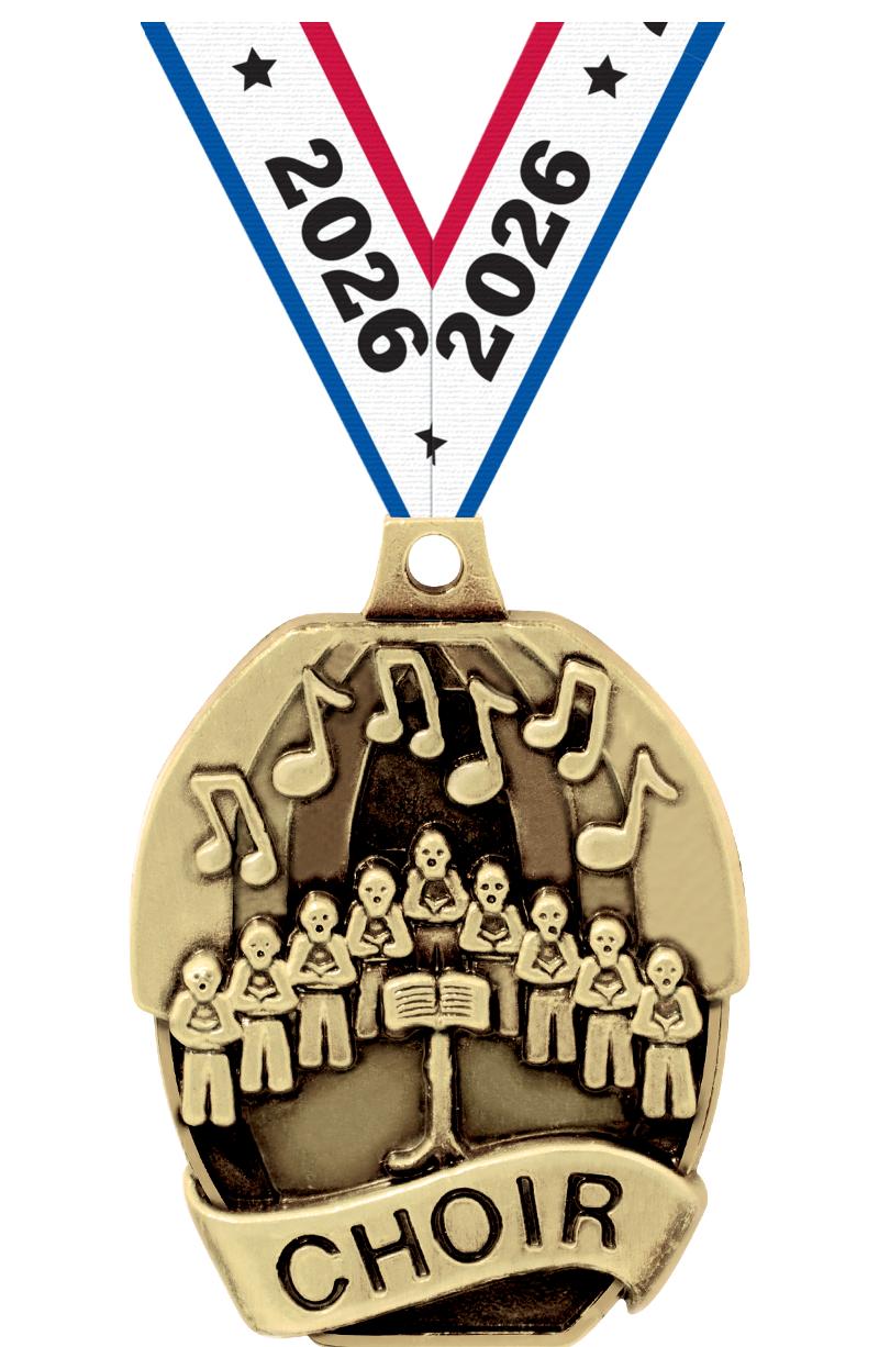 2" SCHOLASTIC - CHOIR MEDAL