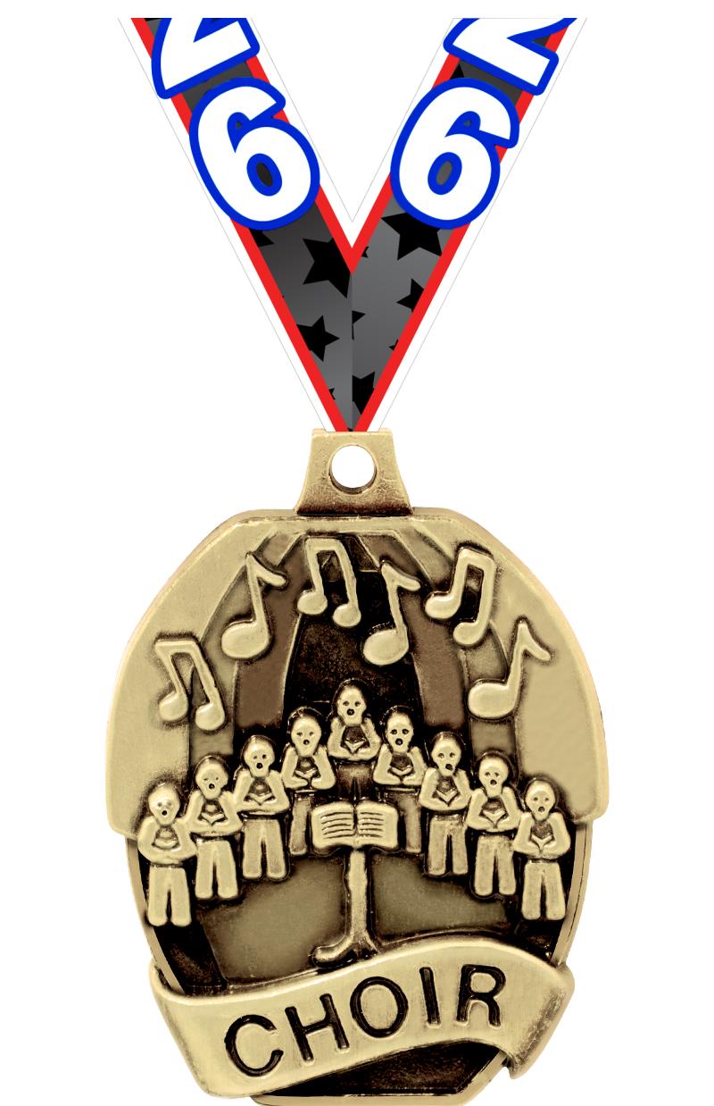 2" SCHOLASTIC - CHOIR MEDAL