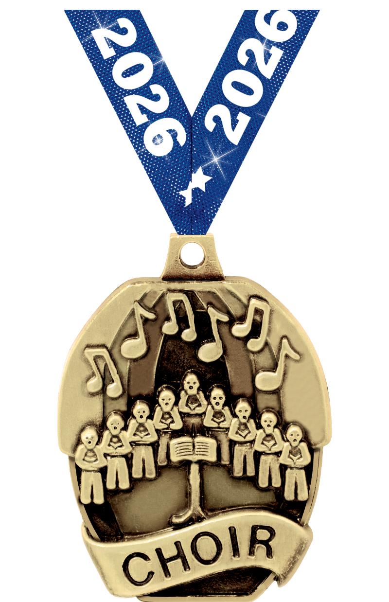 2" SCHOLASTIC - CHOIR MEDAL