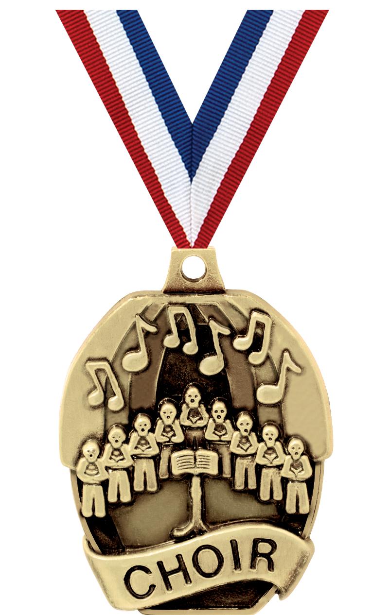 2" SCHOLASTIC - CHOIR MEDAL