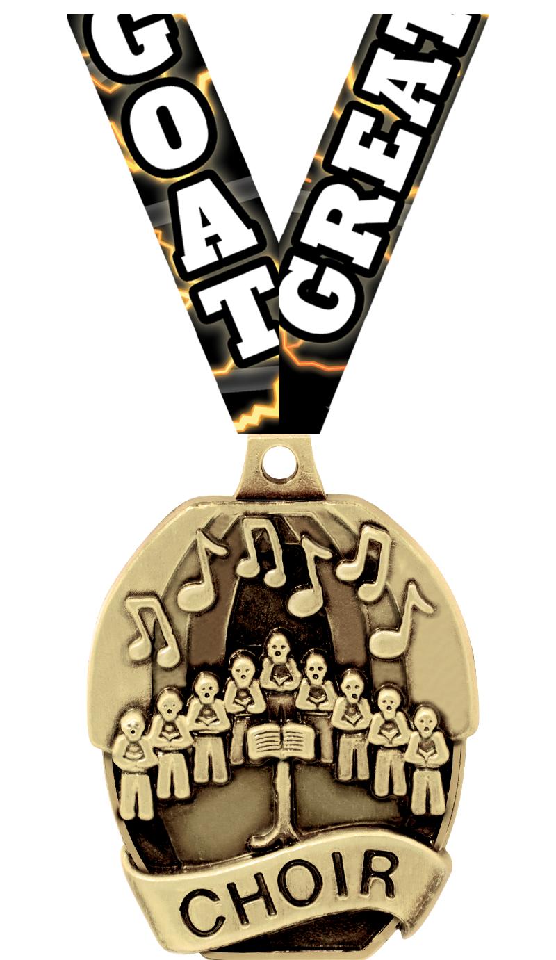 2" SCHOLASTIC - CHOIR MEDAL