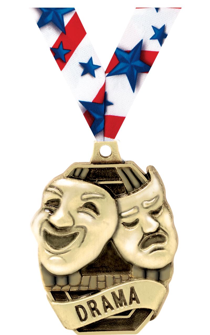 2" SCHOLASTIC - DRAMA MEDAL