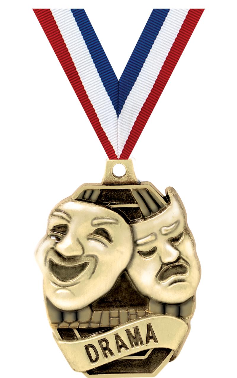 2" SCHOLASTIC - DRAMA MEDAL