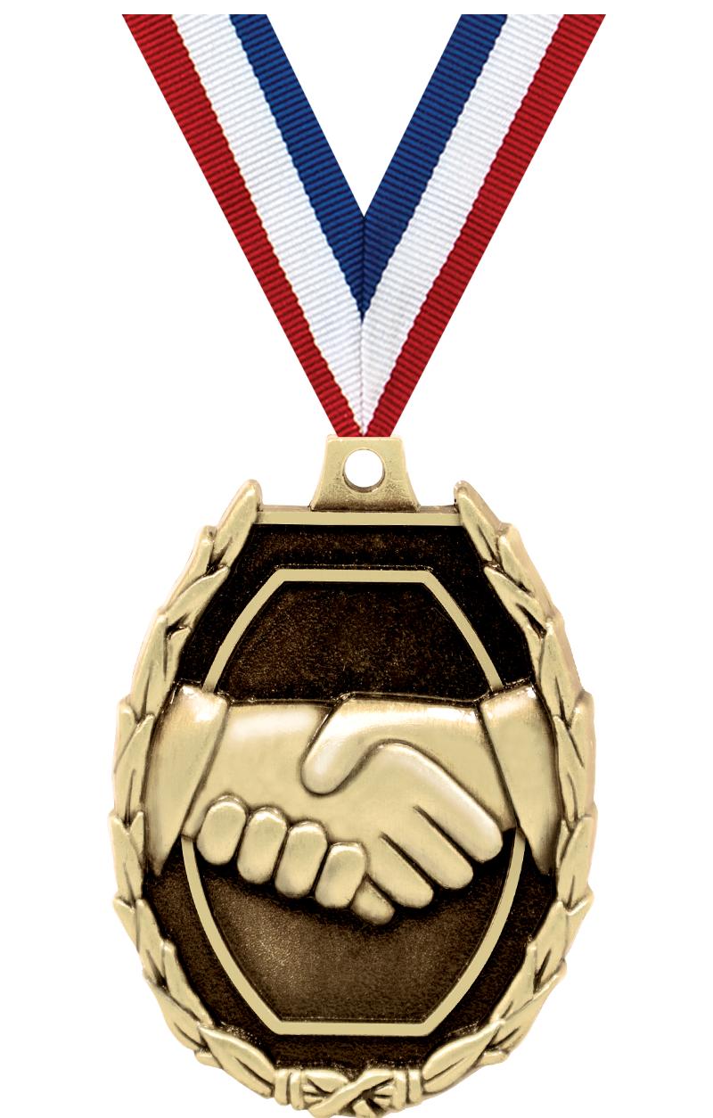 2" SCHOLASTIC-HANDSHAKE MEDAL