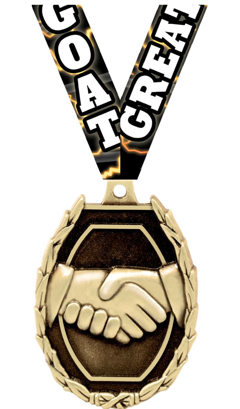 2" SCHOLASTIC-HANDSHAKE MEDAL