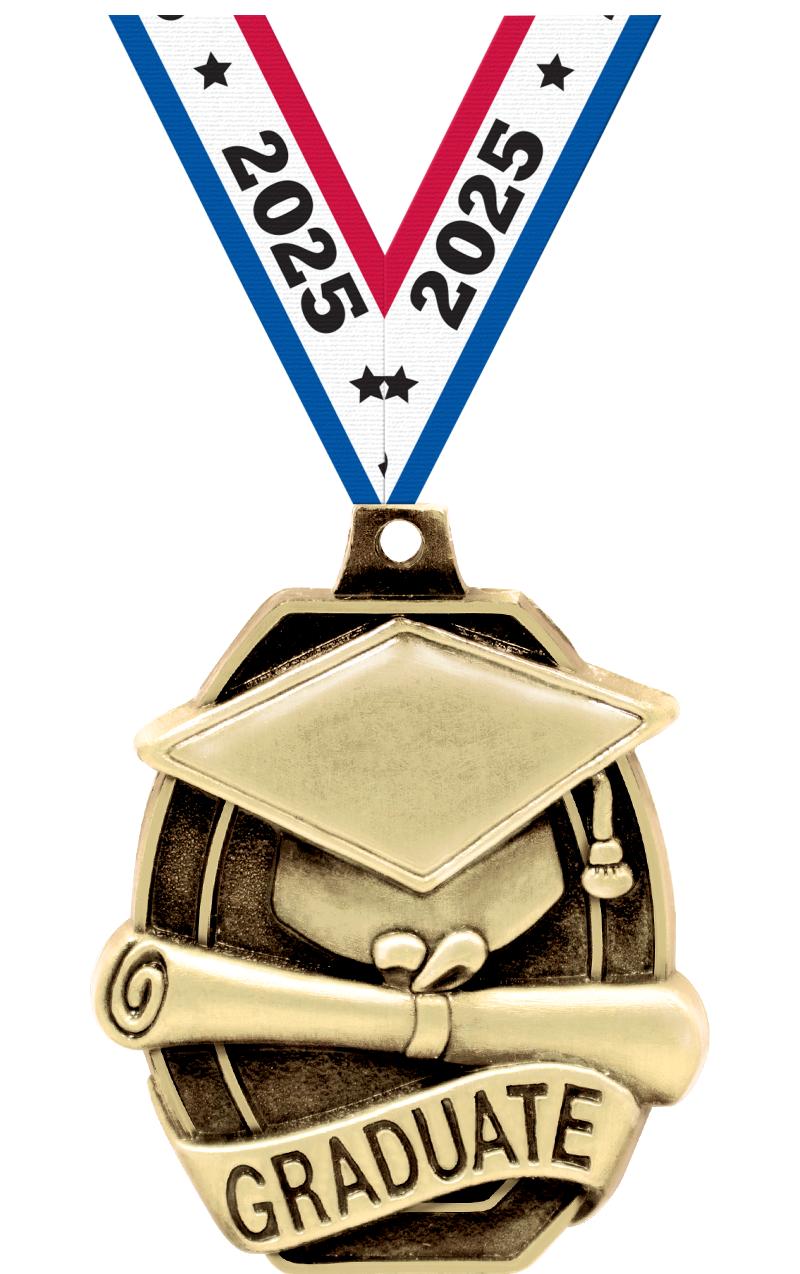 2" SCHOLASTIC-GRADUATE MEDAL