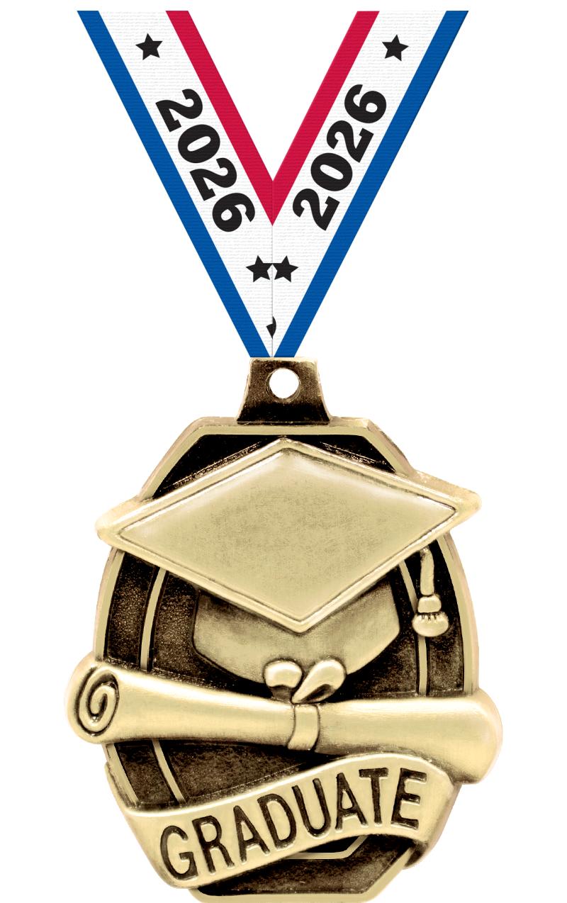 2" SCHOLASTIC-GRADUATE MEDAL