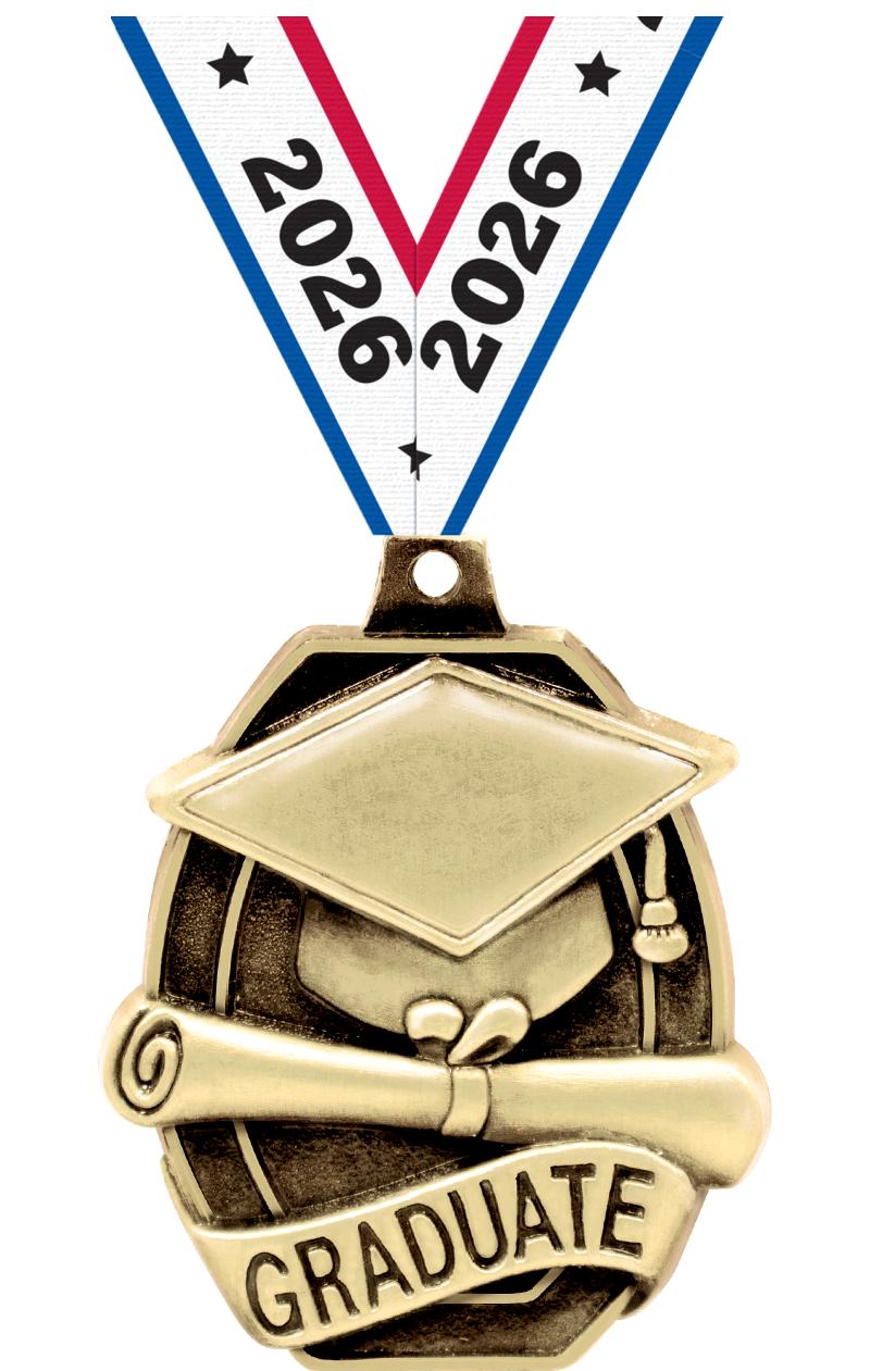 2" SCHOLASTIC-GRADUATE MEDAL