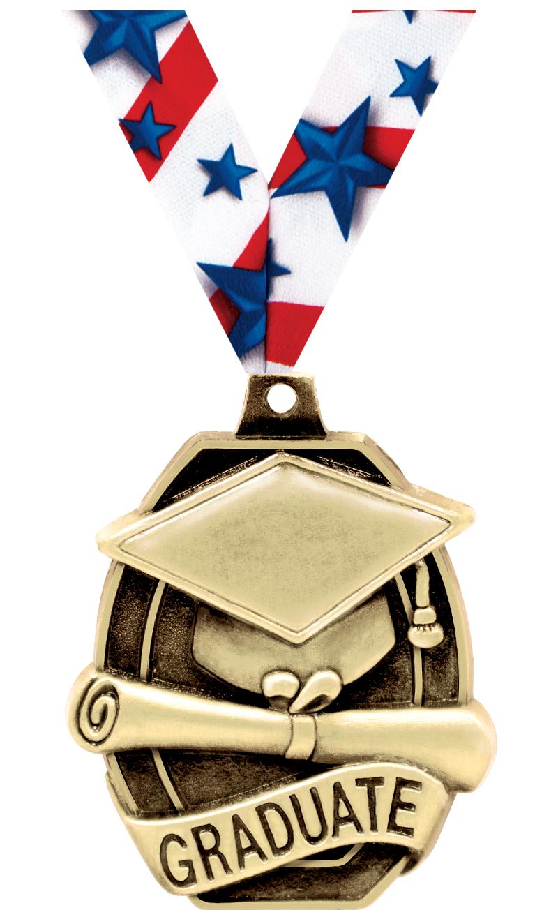 2" SCHOLASTIC-GRADUATE MEDAL