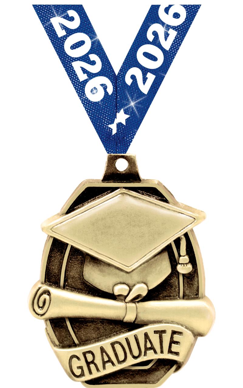 2" SCHOLASTIC-GRADUATE MEDAL