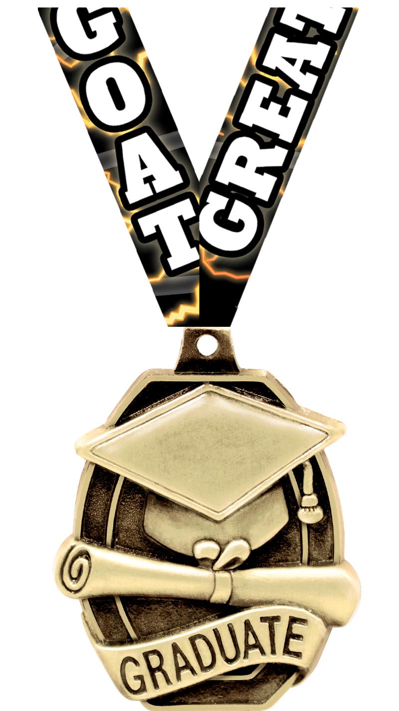 2" SCHOLASTIC-GRADUATE MEDAL