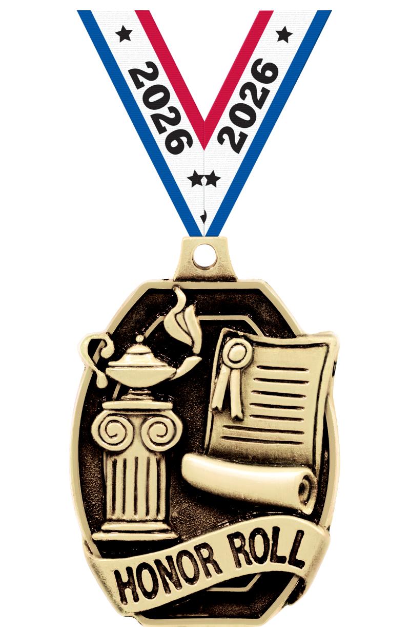 2" SCHOLASTIC-HONOR ROLL MEDAL