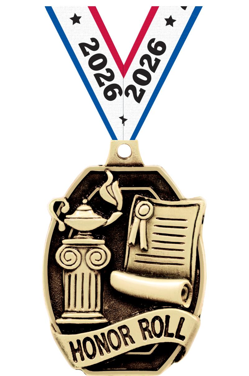 2" SCHOLASTIC-HONOR ROLL MEDAL