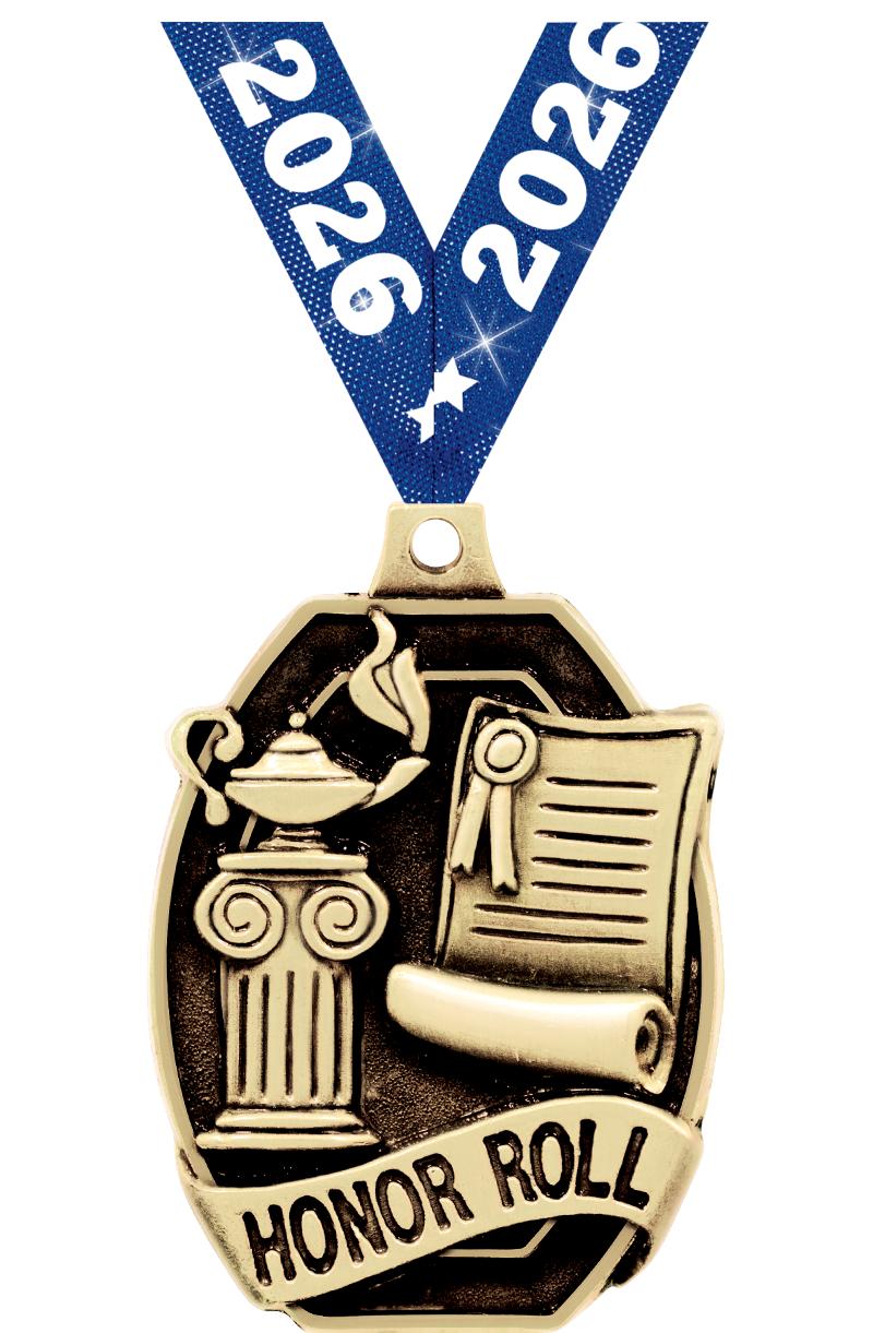 2" SCHOLASTIC-HONOR ROLL MEDAL