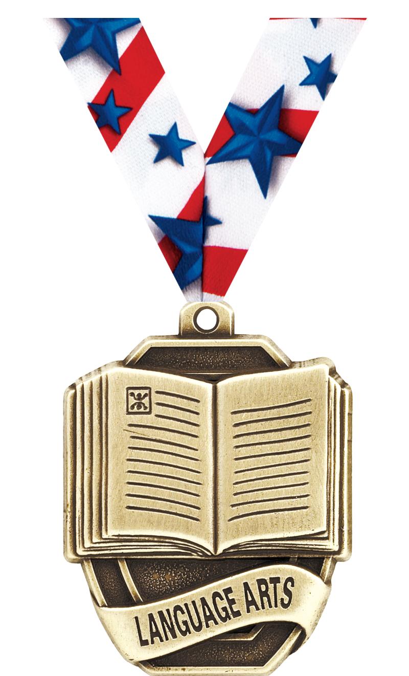 2"SCHOLAST LANGUAGE ARTS MEDAL