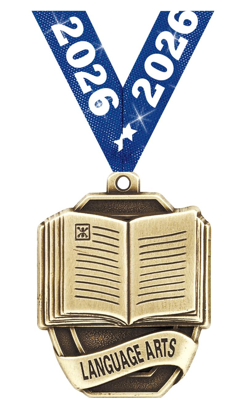 2"SCHOLAST LANGUAGE ARTS MEDAL