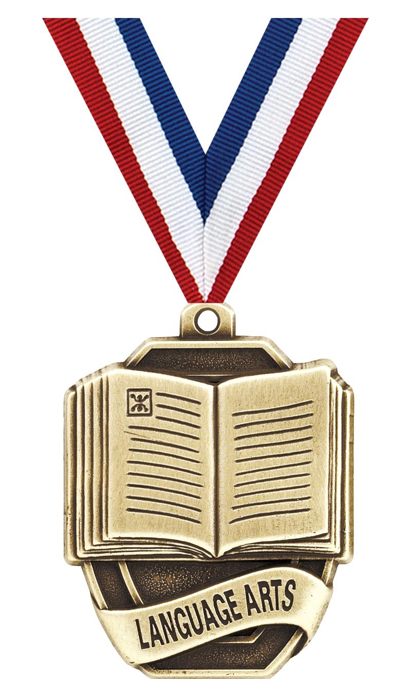 2"SCHOLAST LANGUAGE ARTS MEDAL