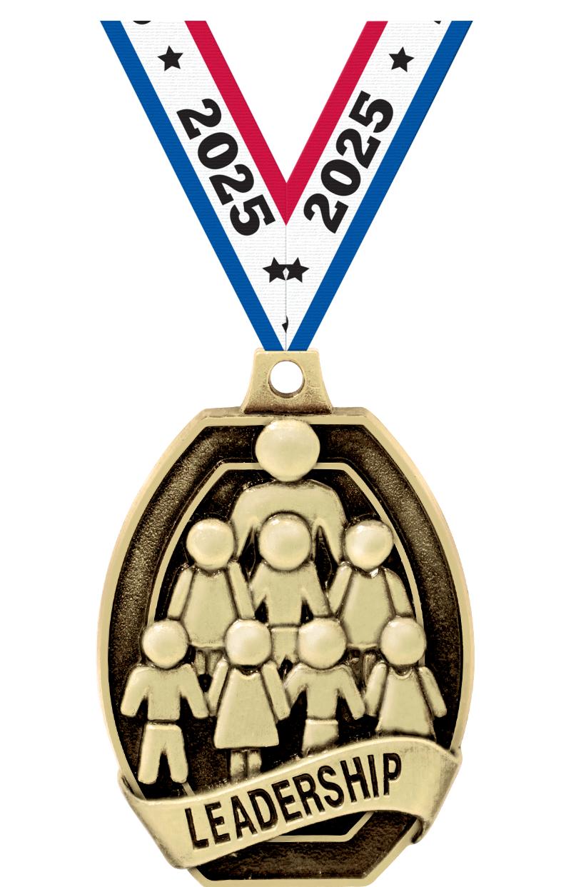 2" SCHOLASTIC LEADERSHIP MEDAL