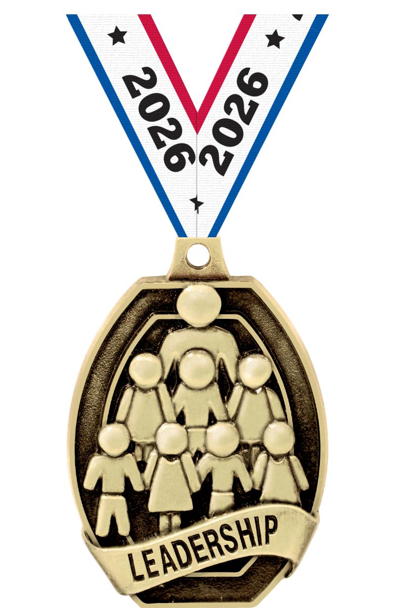 2" SCHOLASTIC LEADERSHIP MEDAL