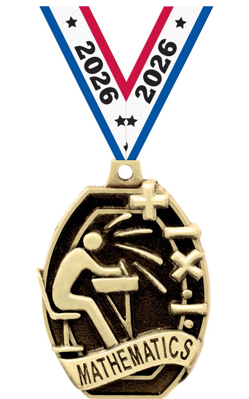 2" SCHOLASTIC-MATHEMATIC MEDAL