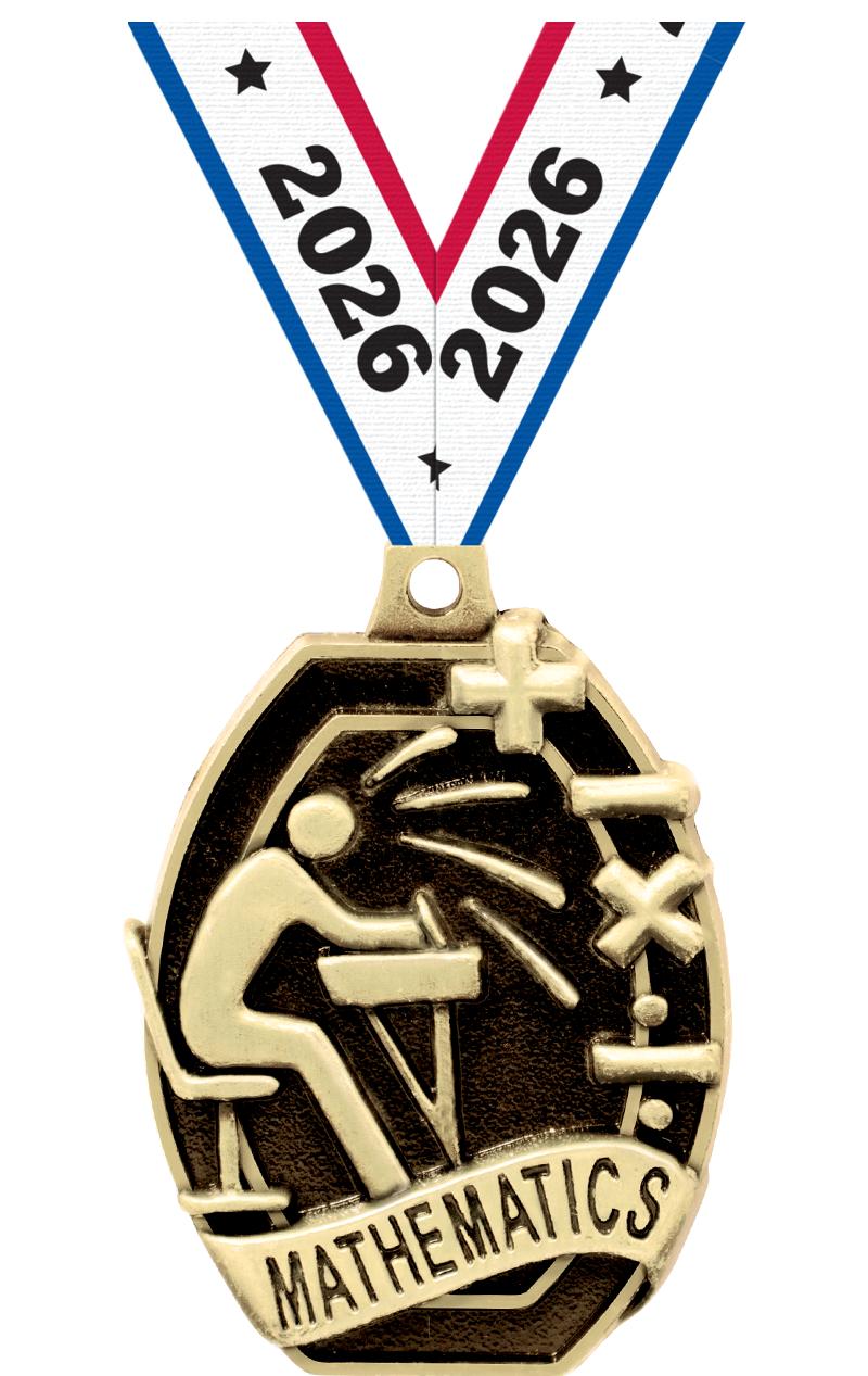 2" SCHOLASTIC-MATHEMATIC MEDAL