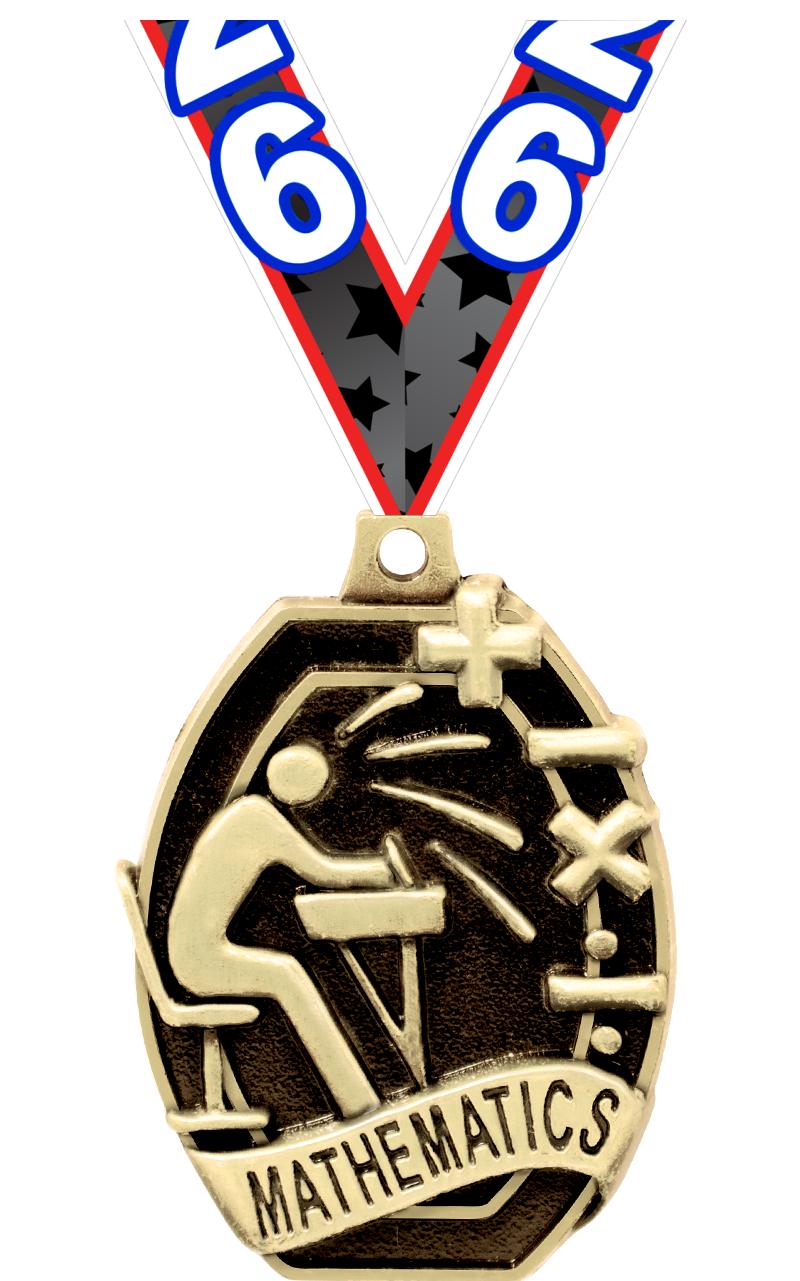 2" SCHOLASTIC-MATHEMATIC MEDAL
