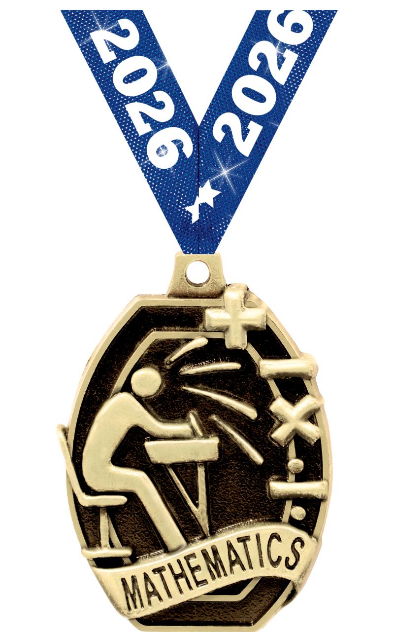 2" SCHOLASTIC-MATHEMATIC MEDAL