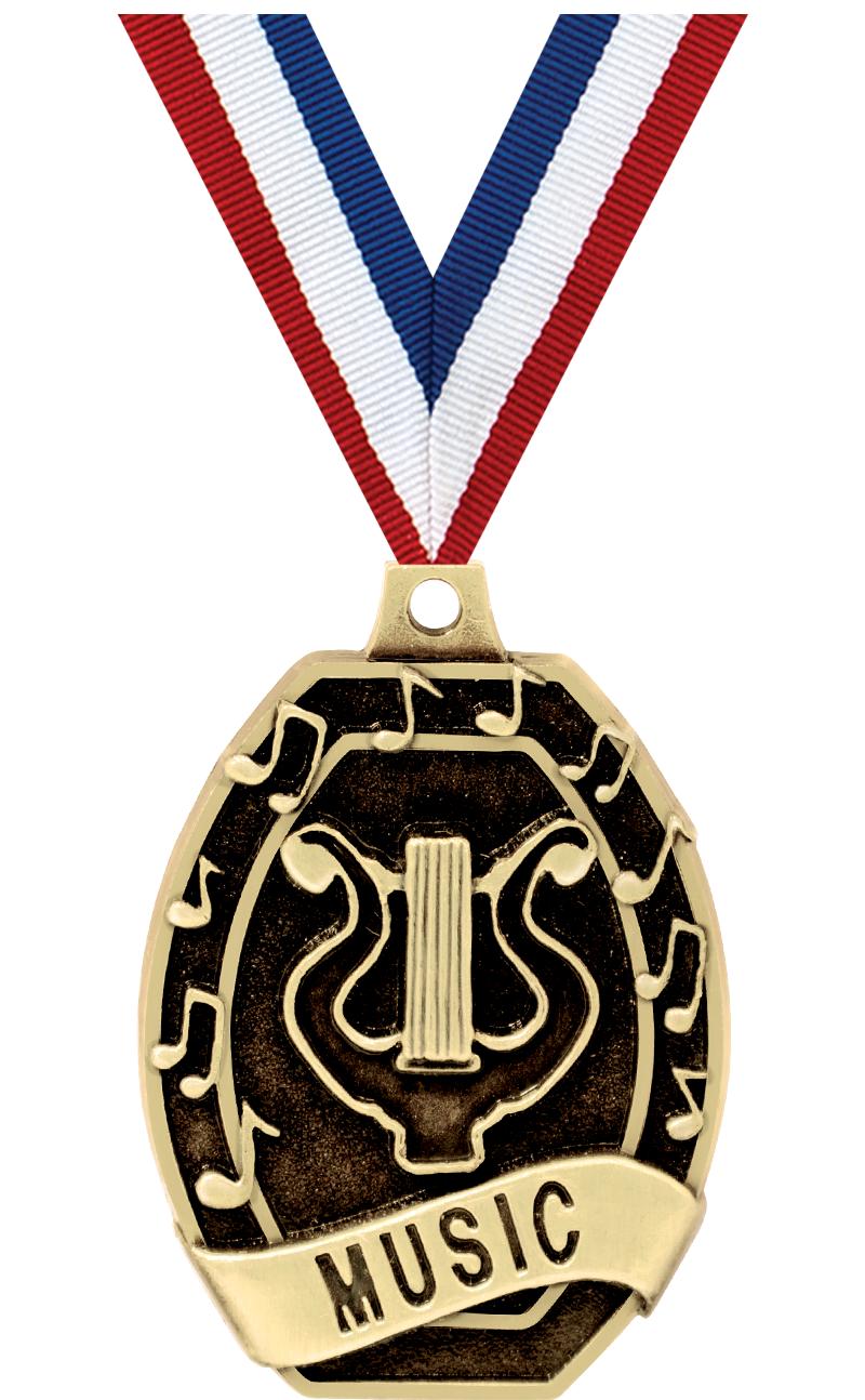 2" SCHOLASTIC - MUSIC MEDAL