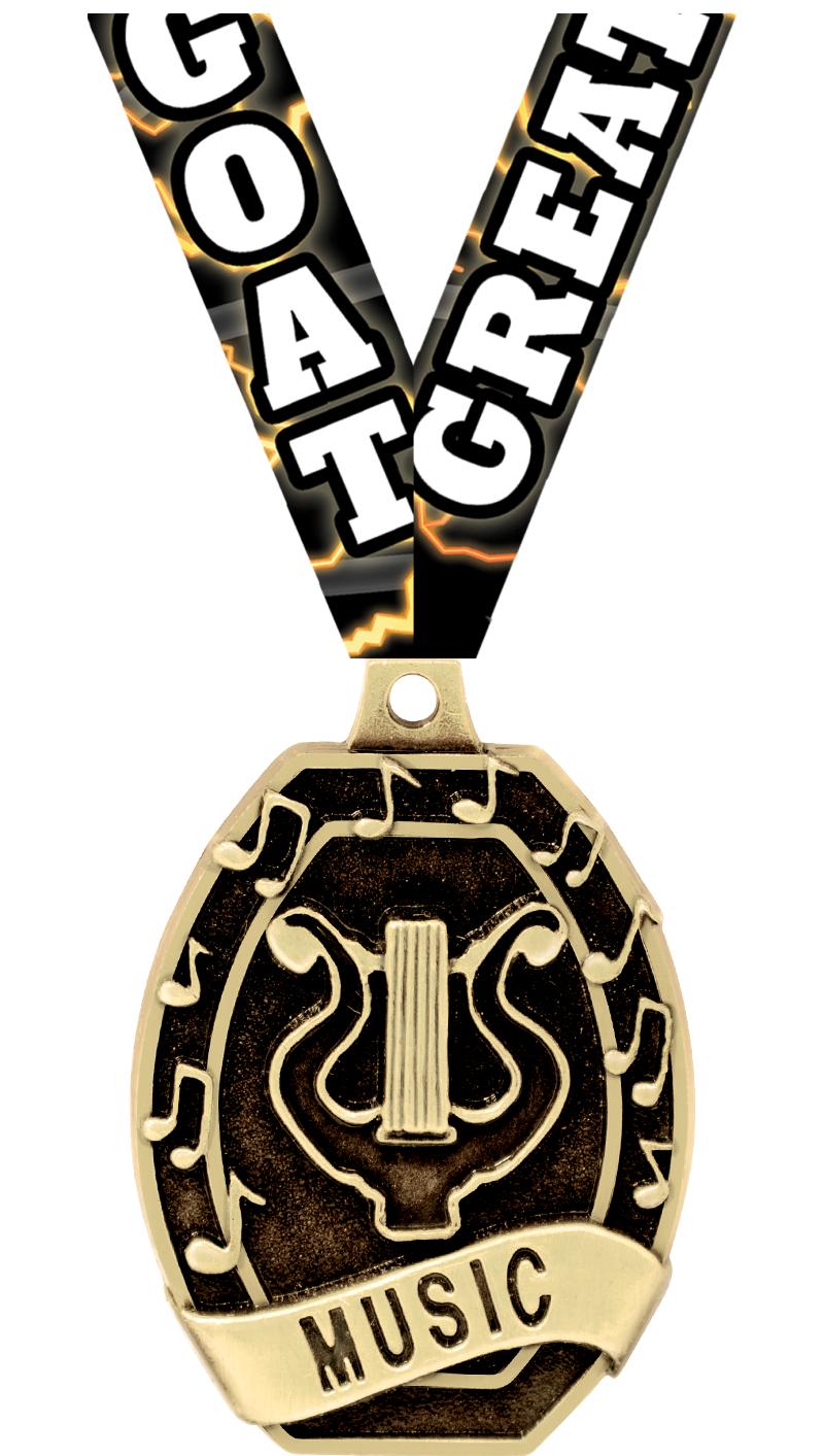 2" SCHOLASTIC - MUSIC MEDAL