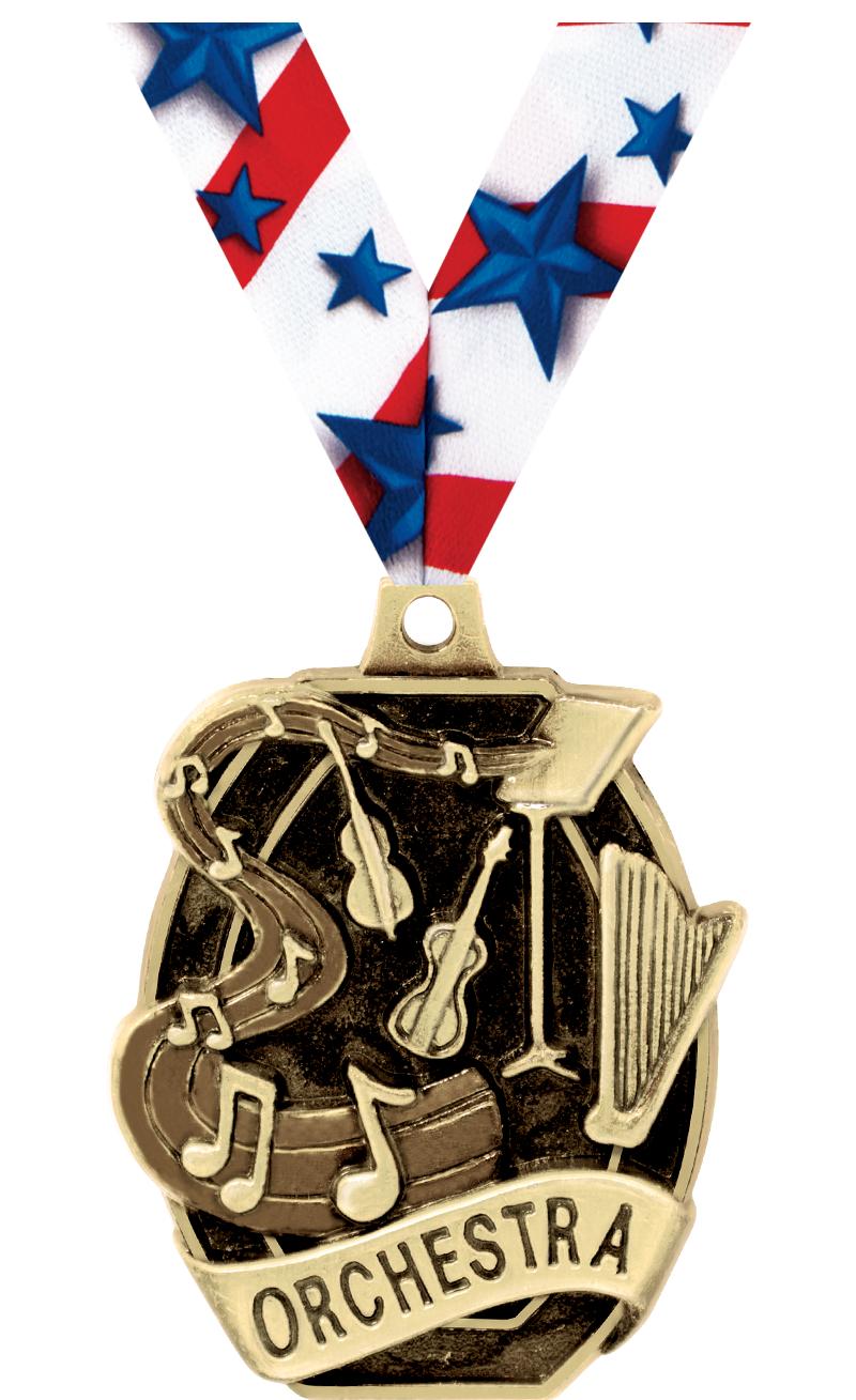 2" SCHOLASTIC- ORCHESTRA MEDAL