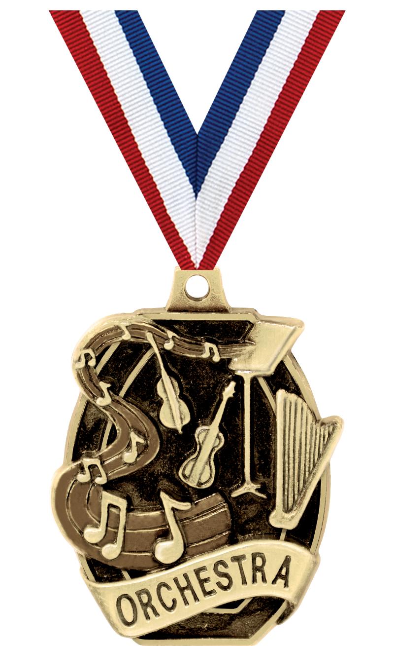 2" SCHOLASTIC- ORCHESTRA MEDAL