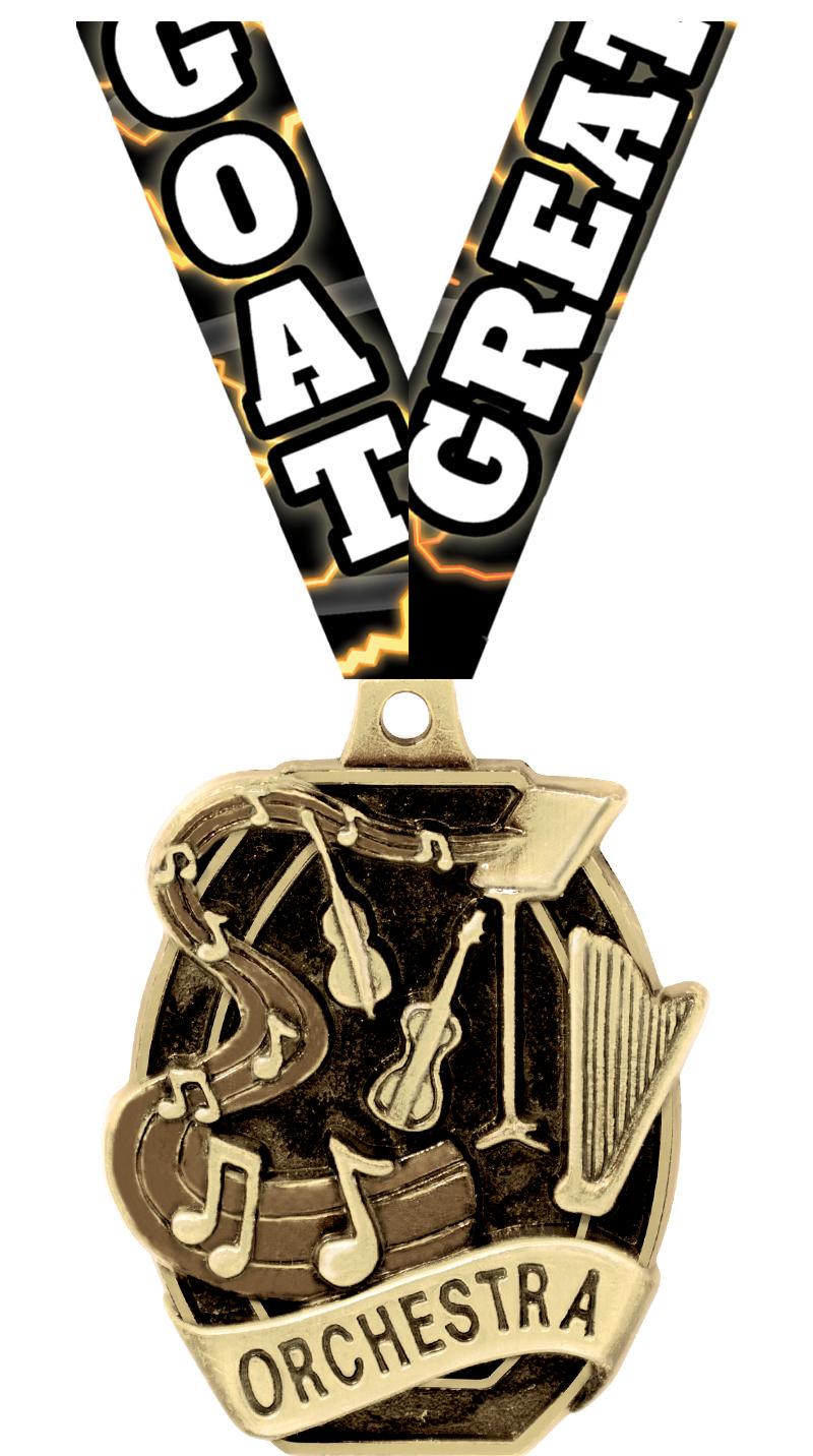 2" SCHOLASTIC- ORCHESTRA MEDAL
