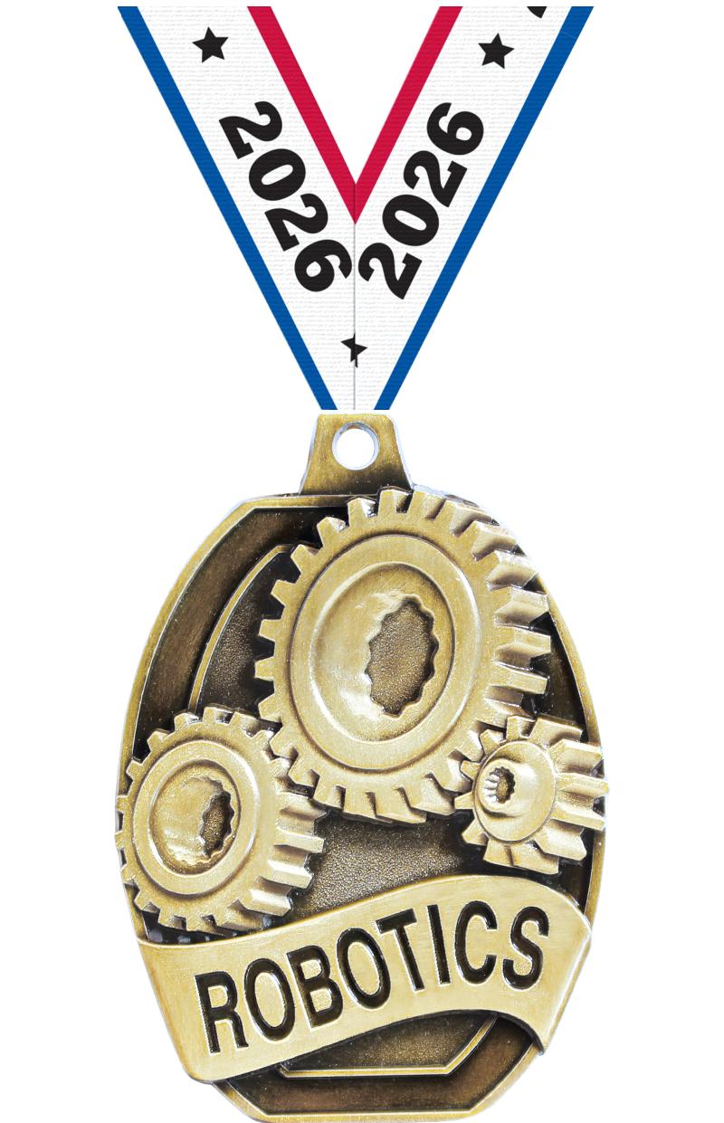 2" SCHOLASTIC-ROBOTICS GLD MDL