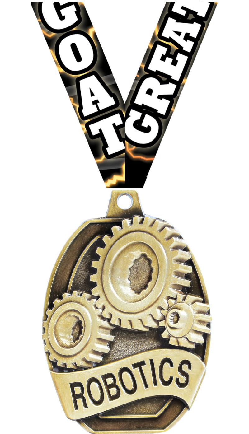 2" SCHOLASTIC-ROBOTICS GLD MDL