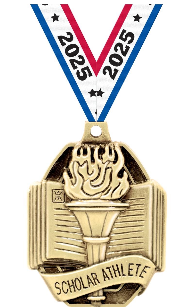 2" SCHOL.SCHOLAR ATHLETE MEDAL