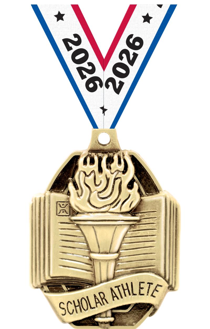 2" SCHOL.SCHOLAR ATHLETE MEDAL