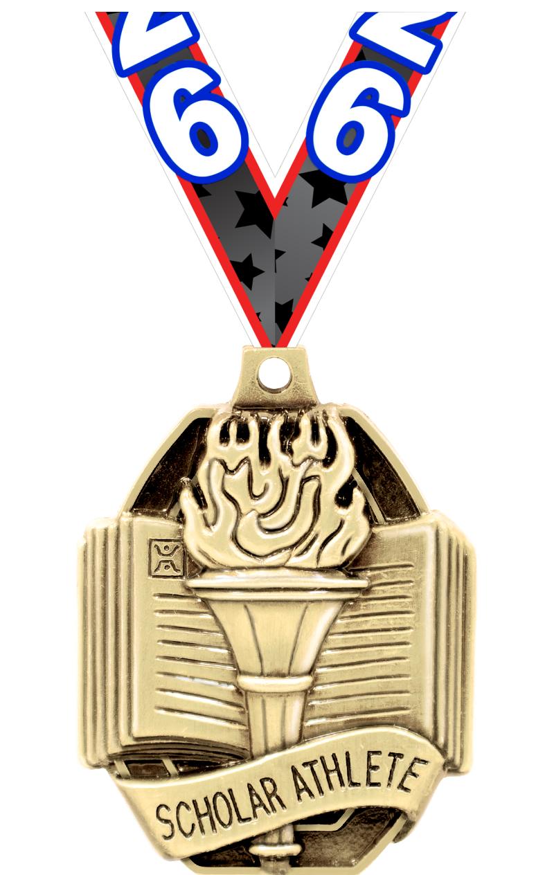 2" SCHOL.SCHOLAR ATHLETE MEDAL