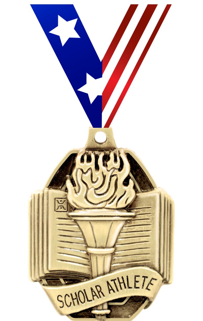 2" SCHOL.SCHOLAR ATHLETE MEDAL