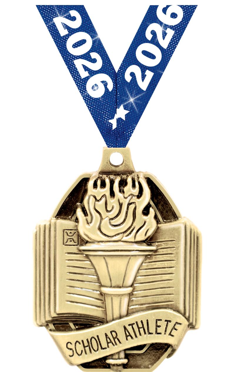 2" SCHOL.SCHOLAR ATHLETE MEDAL