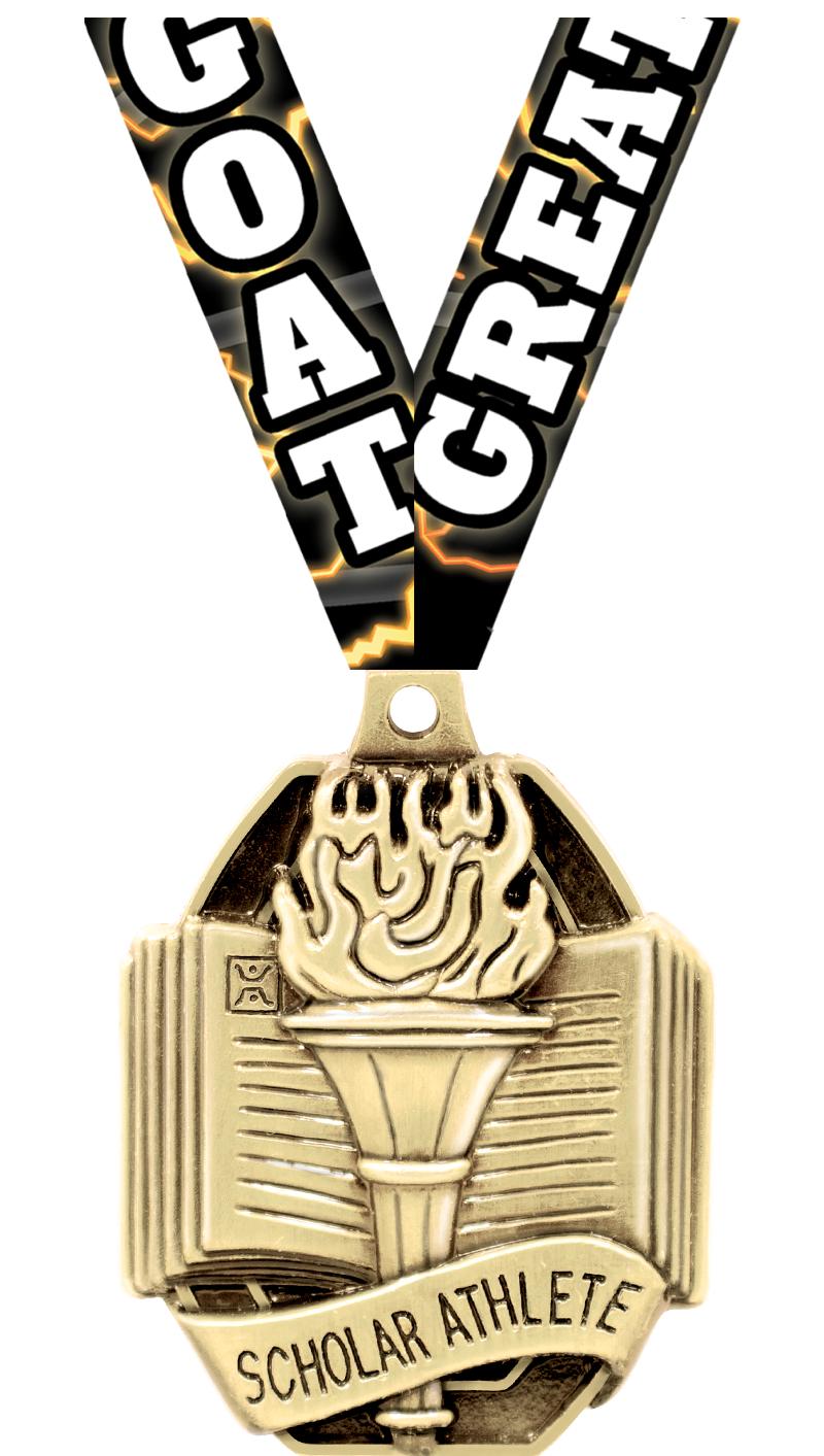 2" SCHOL.SCHOLAR ATHLETE MEDAL