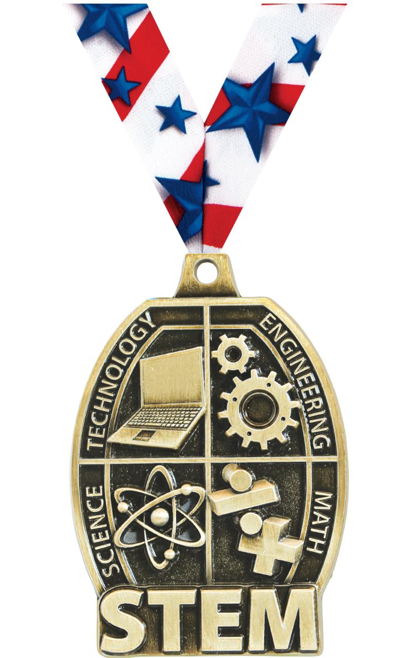 2" SCHOLASTIC-STEM GOLD MEDAL