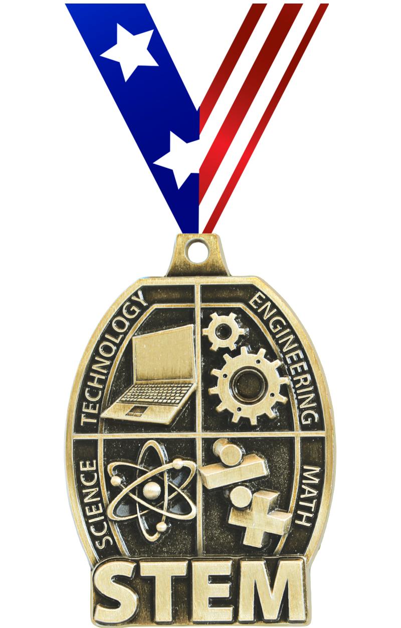2" SCHOLASTIC-STEM GOLD MEDAL