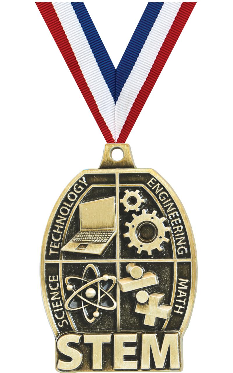 2" SCHOLASTIC-STEM GOLD MEDAL