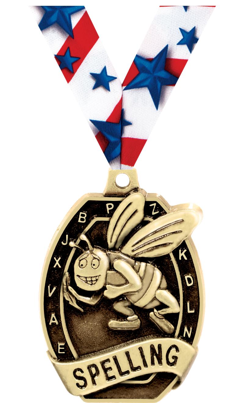 2" SCHOLASTIC - SPELLING MEDAL