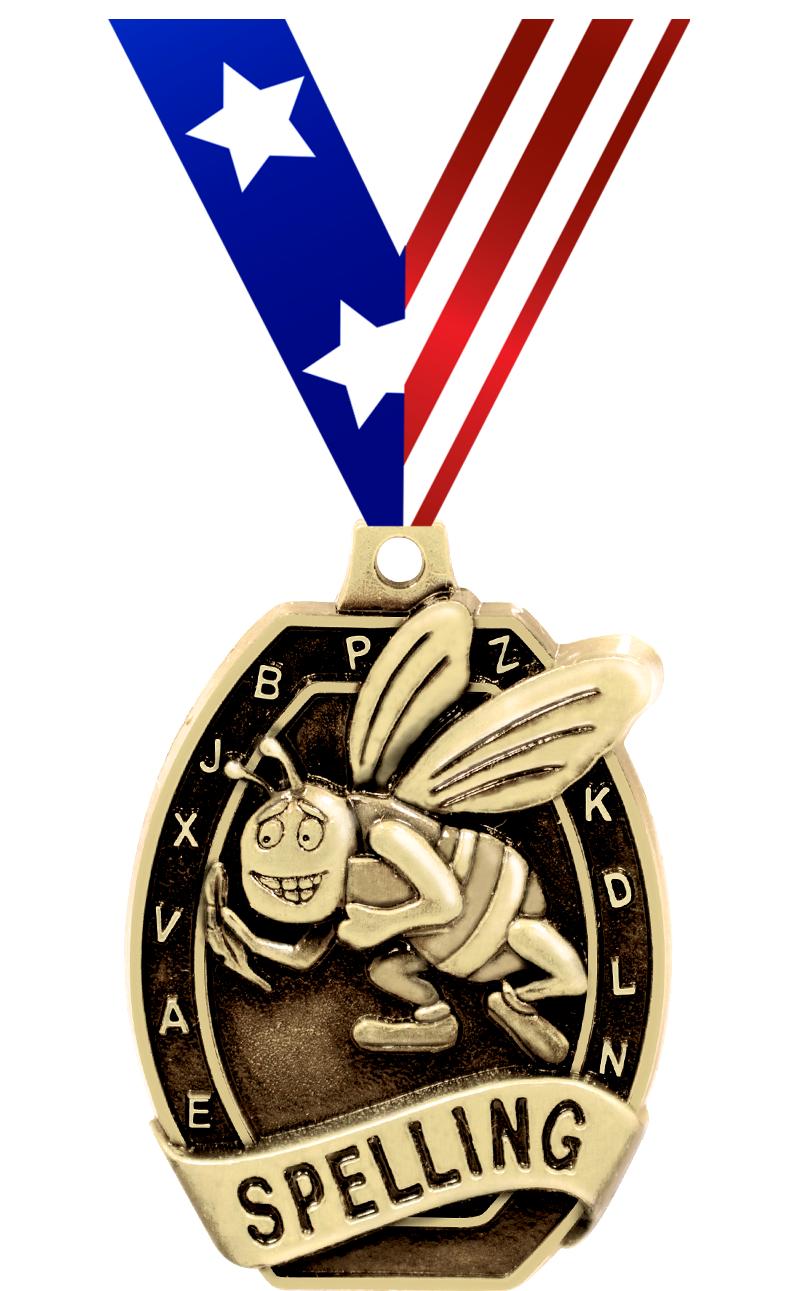 2" SCHOLASTIC - SPELLING MEDAL