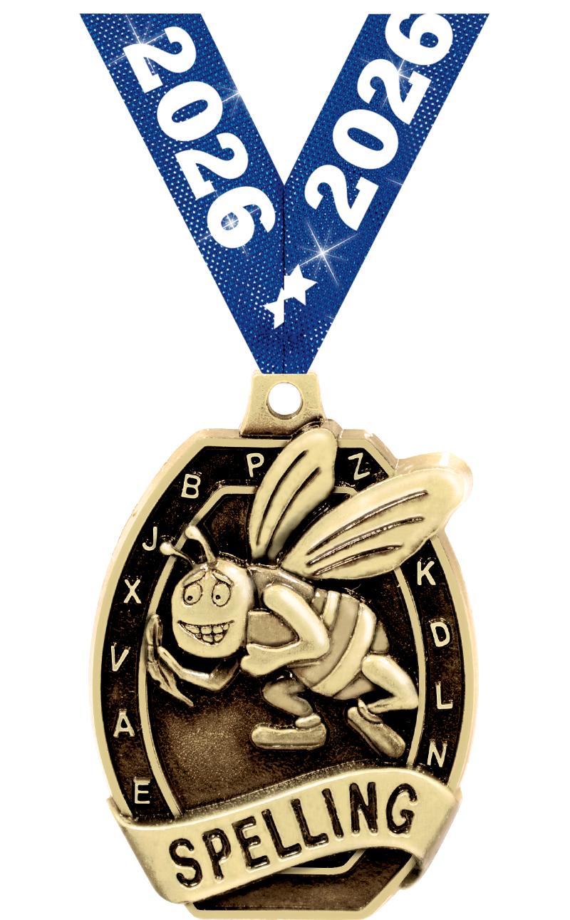 2" SCHOLASTIC - SPELLING MEDAL